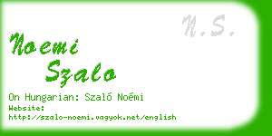noemi szalo business card